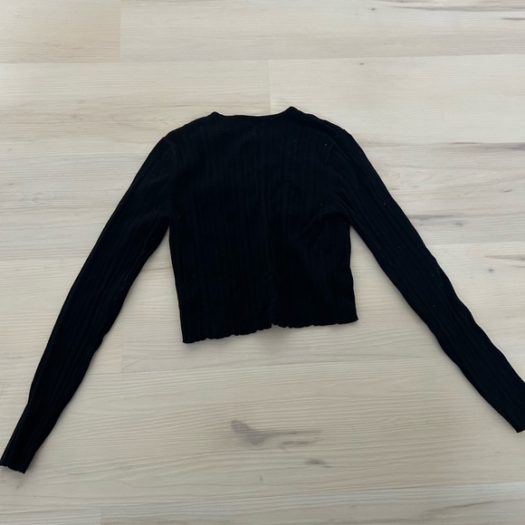 Black garage sweater. Size small - Picture 2 of 3